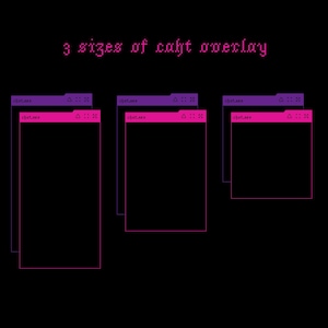 Cyberpunk Gothic Stream Overlay Pack, Pink Purple Y2K Twitch Overlay, Metal Aesthetic Dark Neon Emo Demon Starting Soon BRB Offline Scenes image 9