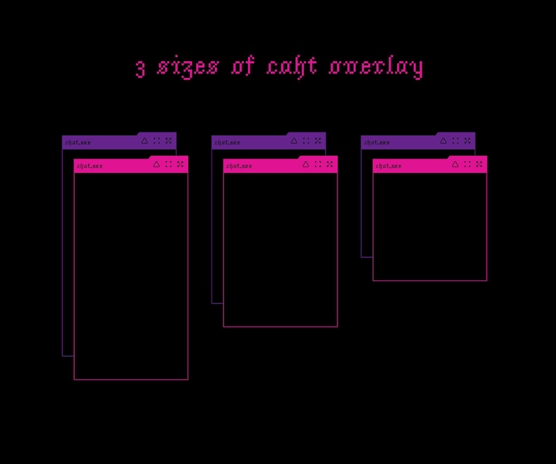 Cyberpunk Gothic Stream Overlay Pack, Pink Purple Y2K Twitch Overlay, Metal Aesthetic Dark Neon Emo Demon Starting Soon BRB Offline Scenes image 9