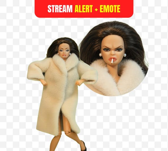 Mob Wife Wiggle Doll Stream Alert + Emote | Absurd Funny Dance Twitch Kick OBS | Animated Fur Coat Doll Alert | Unhinged Meme Streamer