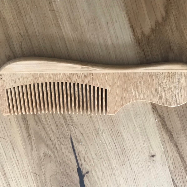 Hand Carved Wooden Hair Comb