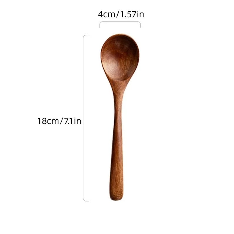 Japan-Style Handmade Wooden Kitchen Spoon Handmade Spoon Walnut Spoon Japanese Spoon Wooden Utensils Wooden Cutlery image 6