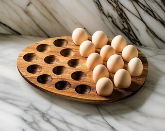 Wooden Egg Storage Box | Eggs Holder | Kitchen Tools | Egg Storage | Wooden Egg Holder | Wooden Egg Rack | Wood Egg Carton | Gifts