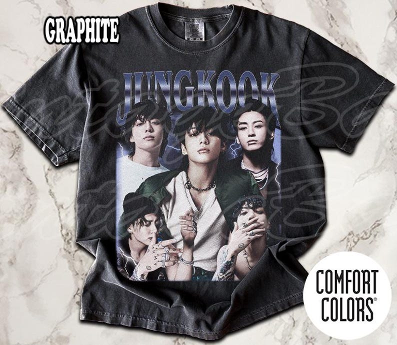 T-shirt Jungkook Comfort Colors, T-shirt vintage Bad Boy, T-shirt unisexe pour femme et homme image 2