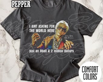 T-shirt Baby Billy 8 balles et 2 millions de dollars de couleurs confortables, T-shirt vintage drôle Baby Billy, T-shirt unisexe pour femme et homme