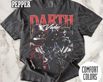 Camiseta Darth Vader Comfort Colors, camiseta vintage Darth Vader, camiseta unisex para mujer y hombre