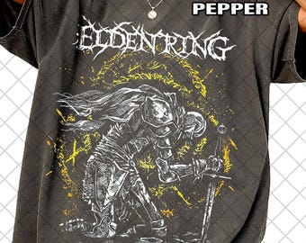 Elden Ring l Comfort Colors T-shirt, vintage gamer-T-shirt, dames- en heren-T-shirt uniseks