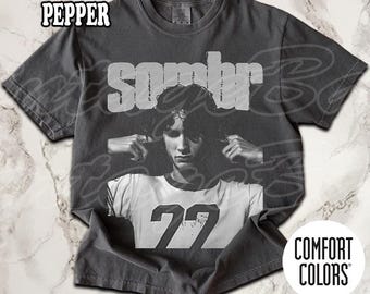 T-shirt Unisexe Sombr World Tour - Impression Graphique - Coton - Taille S à 5XL - Neuf Avec étiquettes