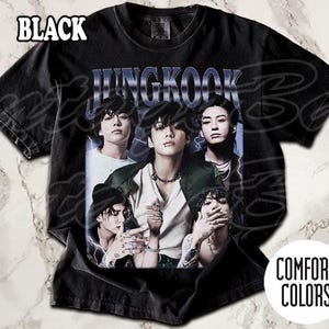T-shirt Jungkook Comfort Colors, T-shirt vintage Bad Boy, T-shirt unisexe pour femme et homme image 3
