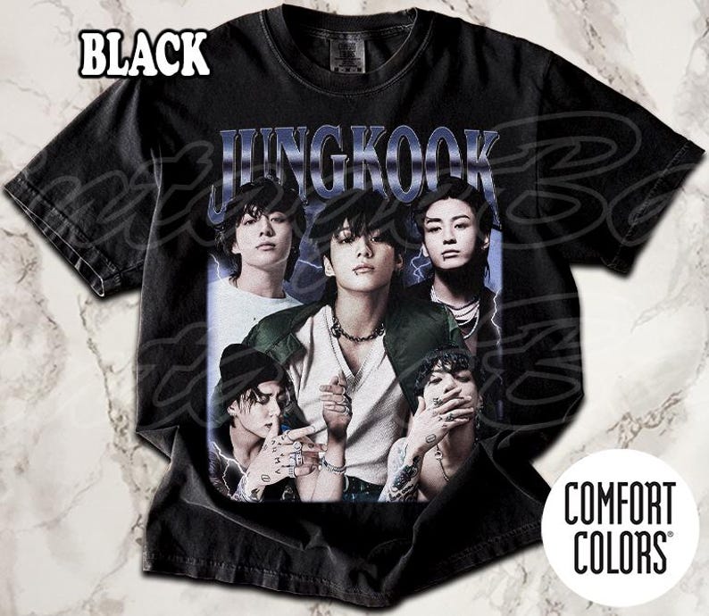 T-shirt Jungkook Comfort Colors, T-shirt vintage Bad Boy, T-shirt unisexe pour femme et homme image 3