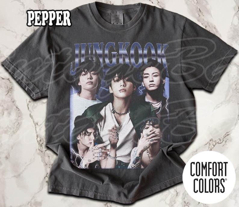 T-shirt Jungkook Comfort Colors, T-shirt vintage Bad Boy, T-shirt unisexe pour femme et homme image 1