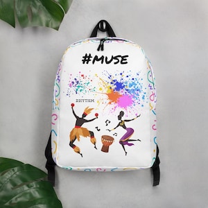 Minimalist Backpack Colorful Designer Backpack with Custom Print | Stylish & Spacious