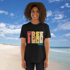 Kurzärmeliges Unisex-T-Shirt Freitauch-T-Shirt: Tiefe der Stille