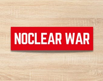 Pegatina antibélica / Pegatina Noclear a la guerra / Calcomanía de vinilo / Pegatinas políticas para coches / Protesta pacífica / Detengan la guerra / Voten / Demócrata