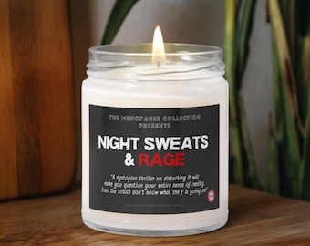 Night Sweats & Rage Candle: Funny Menopause Gift