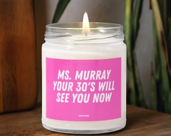 Bougie 30e anniversaire amusante, cadeau bâillon personnalisé, cadeau meilleur ami