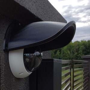 Regenhoes voor CCTV-camera&#39;s met zonnescherm. Knipper, arlo, bel meer | 3D-geprint | Buiten en binnen voor camera&#39;s tot 175 mm