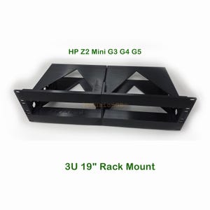 3U Rack Mount Bracket for HP Z2 Mini G3, G4, and G5 | 3D Printed PETG Bracket | Home Lab Server Rack Setup