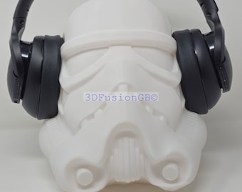 Stormtrooper Headphone Stand | Perfect Gamer Gift Headset Stand | Stormtrooper Paintable Bust and Headphone Holder | 3D printed | Paintable
