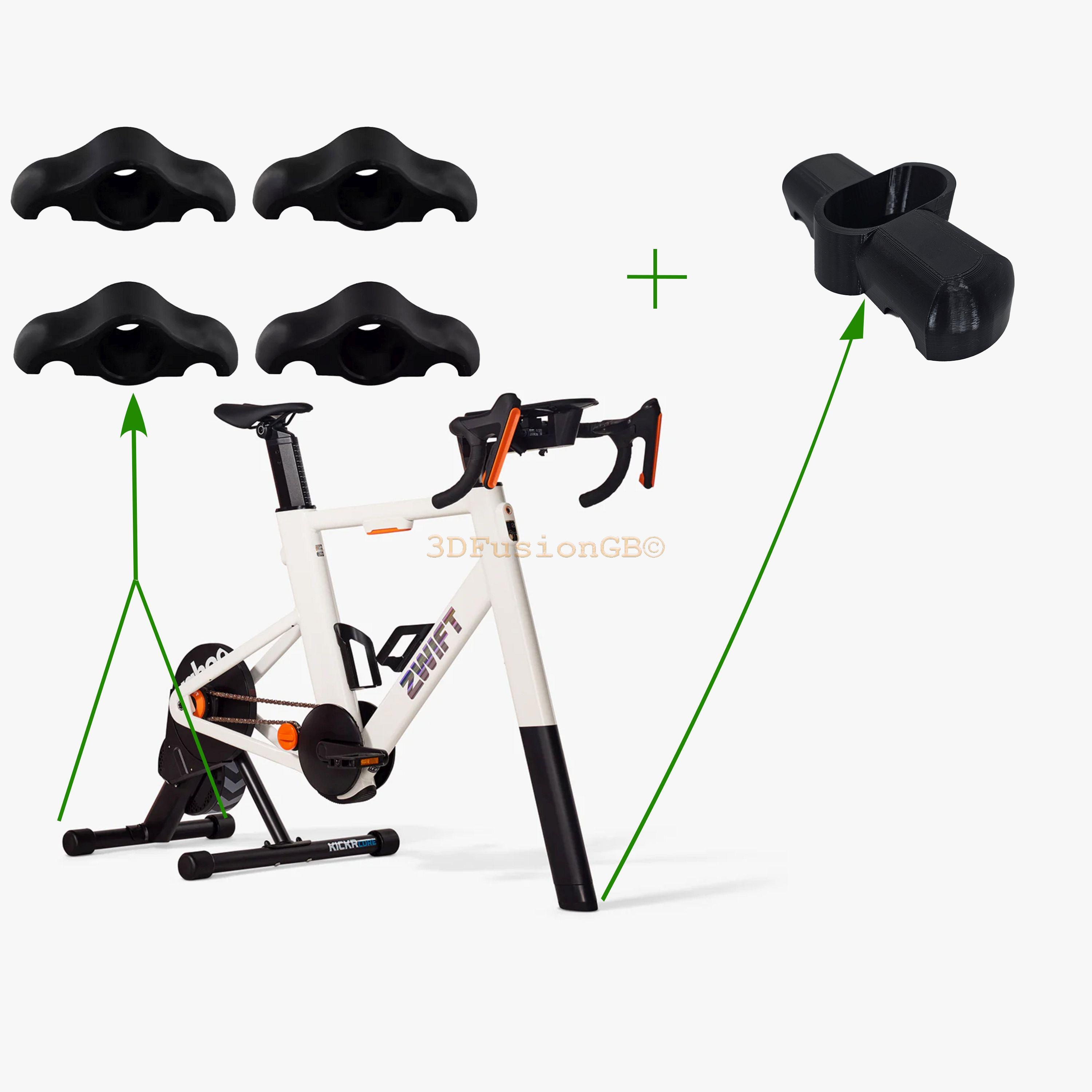 Adaptateurs Pieds Zwift Ride Adaptateurs Pieds Bascule Zwift Ride - Lot 2 Avec Balles Tennis - Stabilité Vélo D'appartement, Réduction Bruit Support Vélo