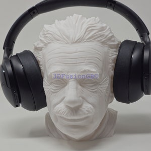 Albert Einstein Headphone Stand | Einstein Headset Stand | Perfect Gamer Gift Headphone Holder | Einstein Bust