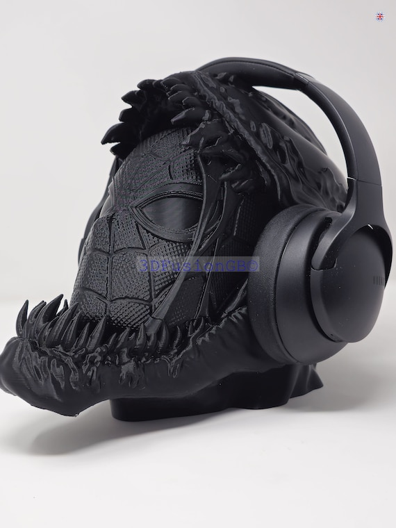 マーベル スパイダーマンヴェノム ヘッドフォンスタンド Spiderman & Venom Headphone Stand STL File. 3D Digital