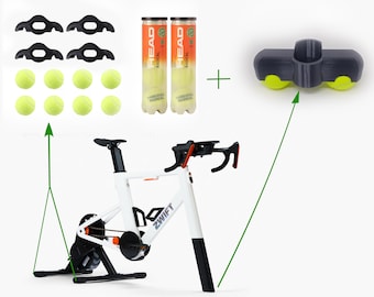 Rocker Plate Feet Kit for Zwift Ride & Wahoo KICKR CORE 2 – With or Without Tennis Balls – Indoor Cycling Upgrade