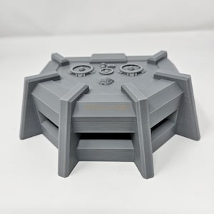 3D Printed Imperial Bunker Barracks 28mm Grimdark Sci-Fi Terrain | 3D Printed Wargaming Scenery | Fully Paintable | Grey PLA