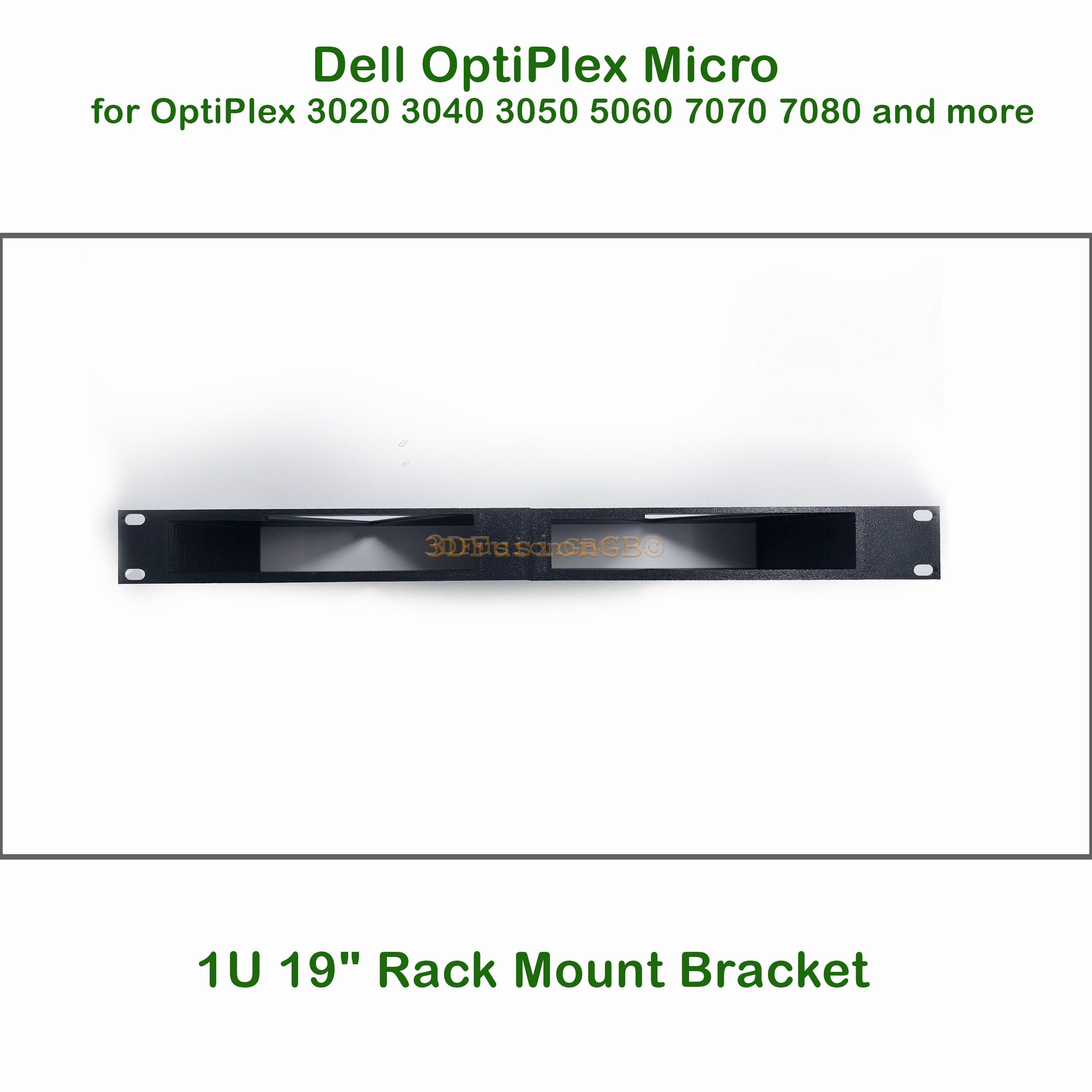 3D Printed Rack Mount Bracket for Dell OptiPlex SFF PCs – Upgraded Snap-Fit Design, Durable PETG, Fits Standard 19" Server Racks