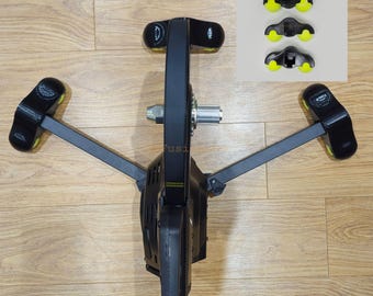 Elite Suito T Turbo Trainer Rocker Feet, Indoor Bike Trainer Movement Tennis Ball Rocker Plate Feet x 3 Inc Tennis Balls | 3D Printed