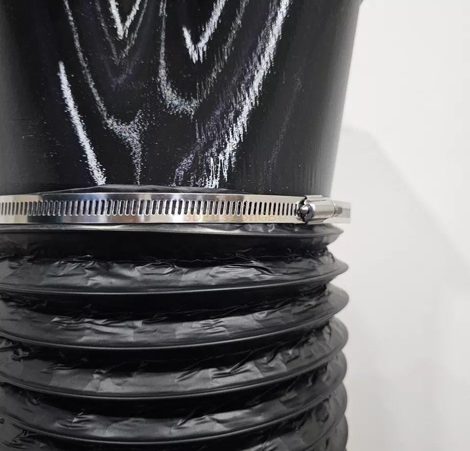 Antminer S19 S21 Shroud 8" - Dual Fan 12cm To 8" Duct, 3D Printed In Durable PETG For ASIC Miner Cooling - Norway