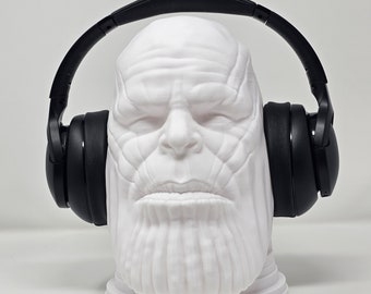 Thankos Kopfhörerständer | Kopfhörer Halter, Gaming, Schreibtischlampe, Schreibtischhalterung | Bemalbare Büste von Büste | 3D gedruckt