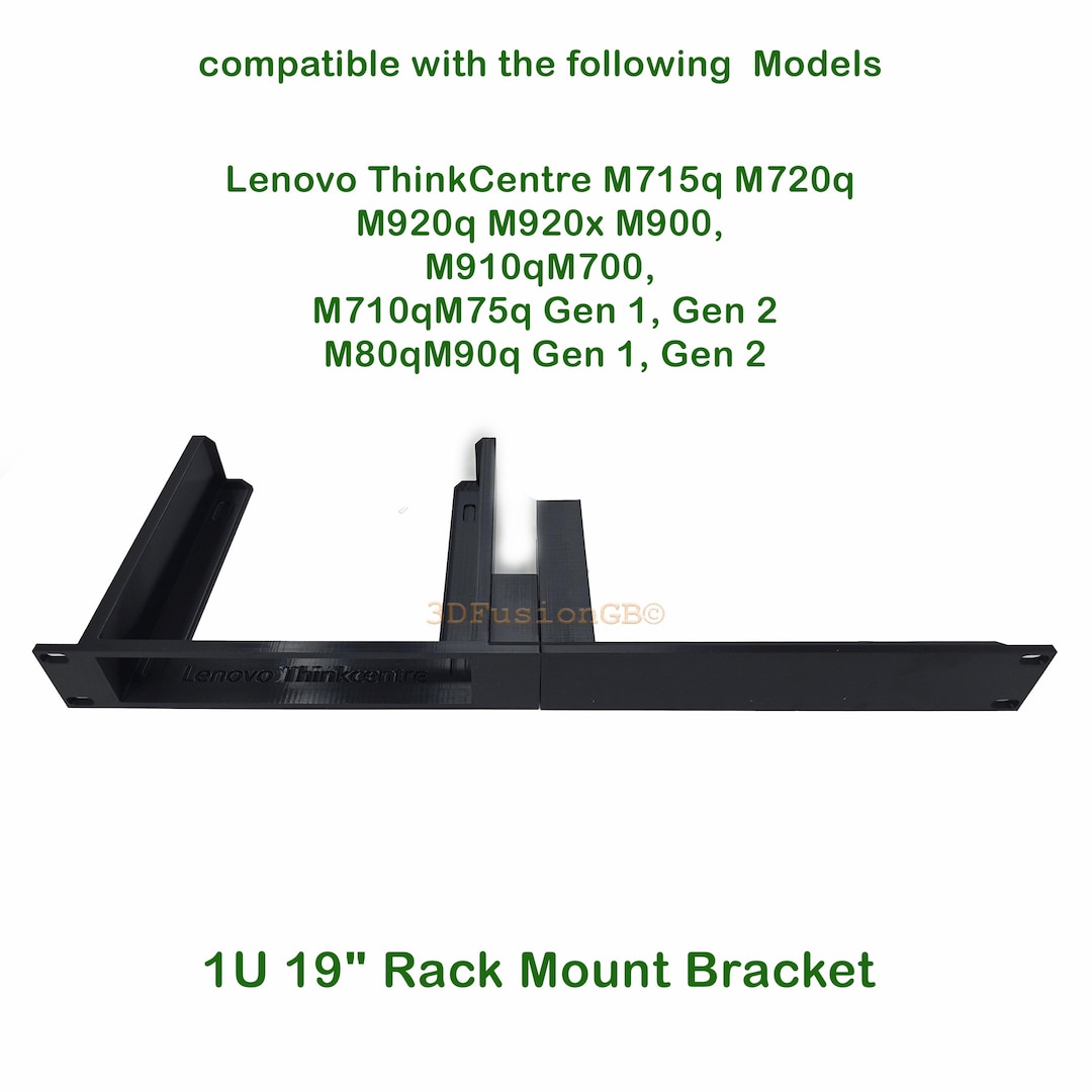 1U Rack Mount for Lenovo Tiny PC M75q M90q M920q M720q M910q M710q M700 ...