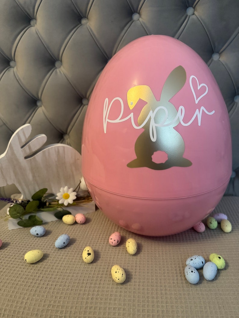 Personlised Plastic Giant Easter Egg Etsy UK