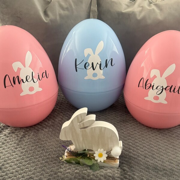 Personalised plastic Giant Easter Egg | reusable Easter treat | unique Easter gift | XL plastic Easter egg