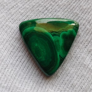 Natural Malachite  Cabochon, Loose Natural Gemstone, Natural Malachite For Jewelry Making , Weight -47 CT , Size - 27x28x6 , Code - 1525