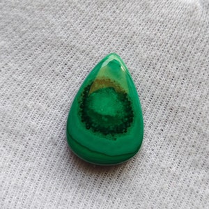 Natural Malachite  Cabochon, Loose Natural Gemstone, Natural Malachite For Jewelry Making , Weight -31 CT , Size - 25x18x6 , Code - 1526