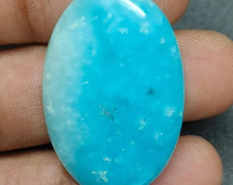 Natural Hemimorphite Cabochon: Designer Gemstone for Jewelry Making, 39 Ct