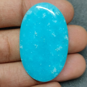100% natuurlijke hemimorfiet cabochon, designer hemimorfiet edelsteen kristal voor het maken van sieraden, platte achterkant hemimorfiet, 42 kt 41 x 25 mm