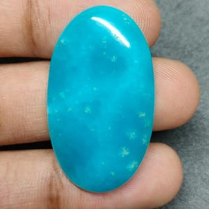 100% natuurlijke hemimorfiet cabochon, designer hemimorfiet edelsteen kristal voor het maken van sieraden, platte achterkant hemimorfiet, 40 kt 38 x 22 MM