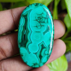 Natural Malachite Pear Cabochon, Loose Natural Gemstone, Natural Malachite For Jewelry Making , Weight - 90 CT , Size - 47x27 , Code - 2400