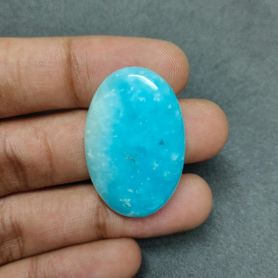 Natural Hemimorphite Cabochon: Designer Gemstone for Jewelry Making, 39 Ct