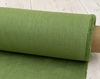 Herbal Garden Linen Fabric - Fresh Green Material for Garments and Home Decor - Bring Nature's Serenity to Your Creations with Our Fabric!