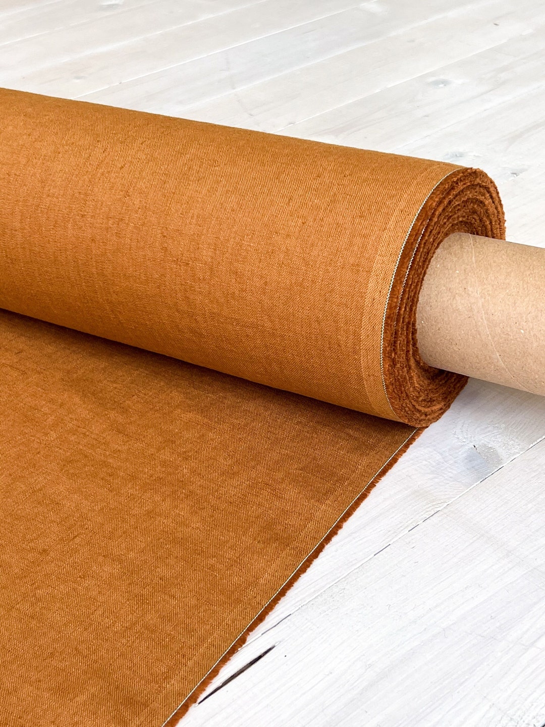 Jade Medium Weight Linen Fabric main image 0