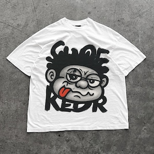 Cartoon Streetwear T-Shirt, Vintage Hip Hop Graphic Tee, Big Lips Graphic Tee, Street Fashion Graphic Oversized Cartoon Style Tee