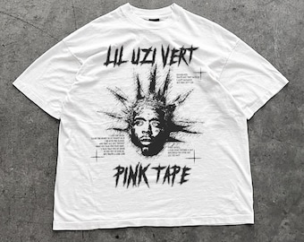 Lil Uzi Vert Graphic T-shirt - Rap Tee Grafiskt Tryck - Lil Uzi Vert Merch - Unisex T-shirt - Streetwear - Hiphop-tröja - Lil Uzi Vert Konsert