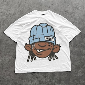 Cartoon Streetwear T-Shirt, Vintage Hip Hop Graphic Tee, Big Lips Graphic Tee, Street Fashion Graphic Oversized Cartoon Style Tee