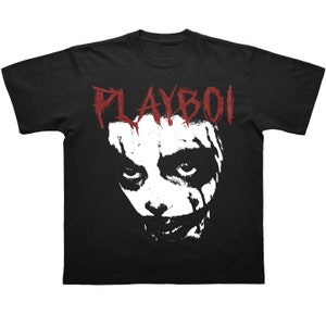 PLAYBOI CARTI T-SHIRT, Rap T-Shirt Konzert Merch Whole Lotta Red Die Lit, seltener Hip Hop Grafikdruck