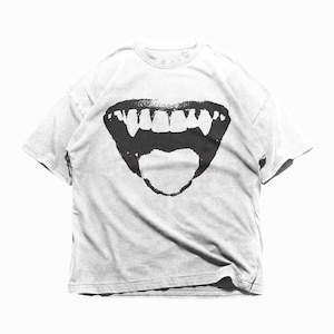 Rockstar Tee, White, Screen Print, Unisex, Red, Streetwear