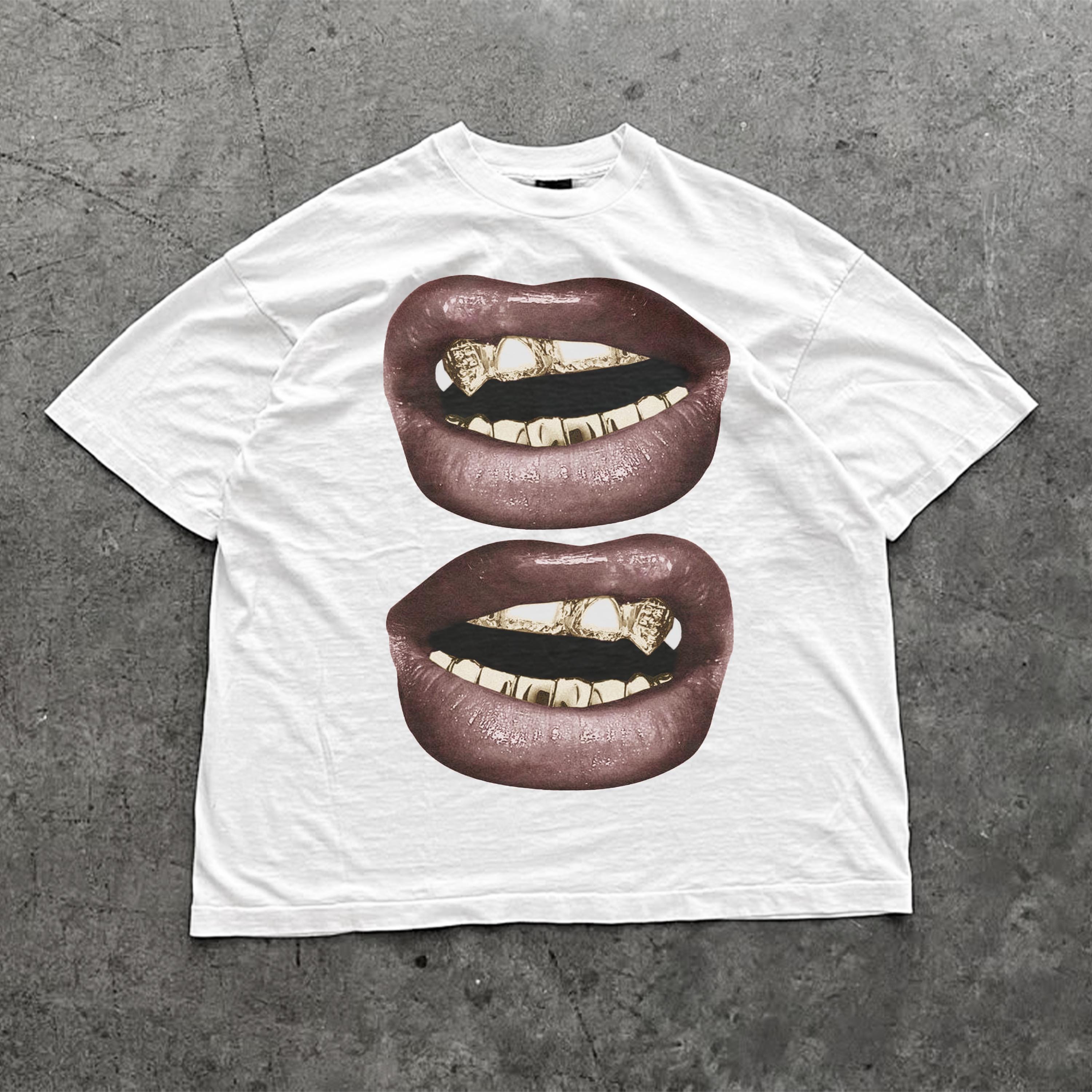 Big Lips T Shirt, Streetwear Y2K T Shirt, Lip Graphic Tee - Etsy