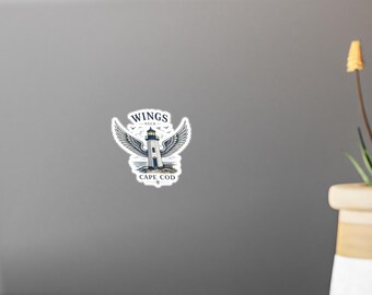 Wings Neck Lighthouse Cape Cod Sticker | Kiss-Cut Vinyl Decal
